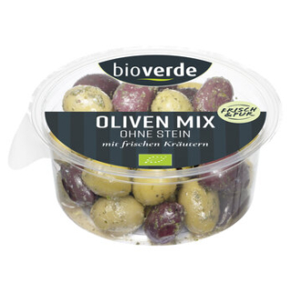 bio-verde - Oliven-Mix ohne Stein mariniert - 