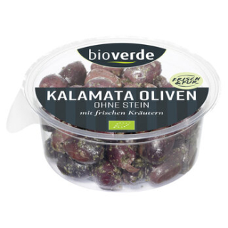 Bio-Verde - Olives Kalamata noires dénoyautées - 
