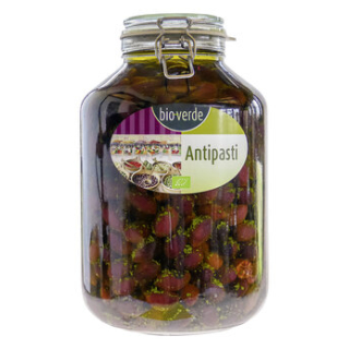 bio-verde - Schwarze Kalamata-Oliven mit Stein - 