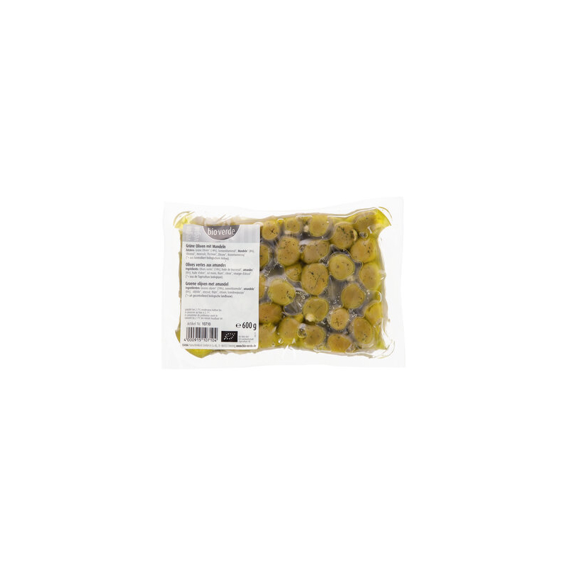 Bio-Verde - Green Olives with Almonds - 