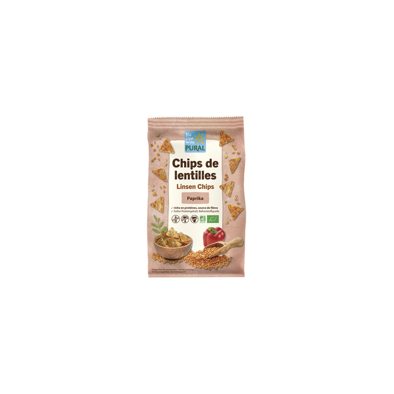 Pural - Chips de lentilles paprika - 
