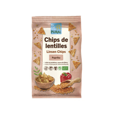 Pural - Chips de lentilles paprika - 