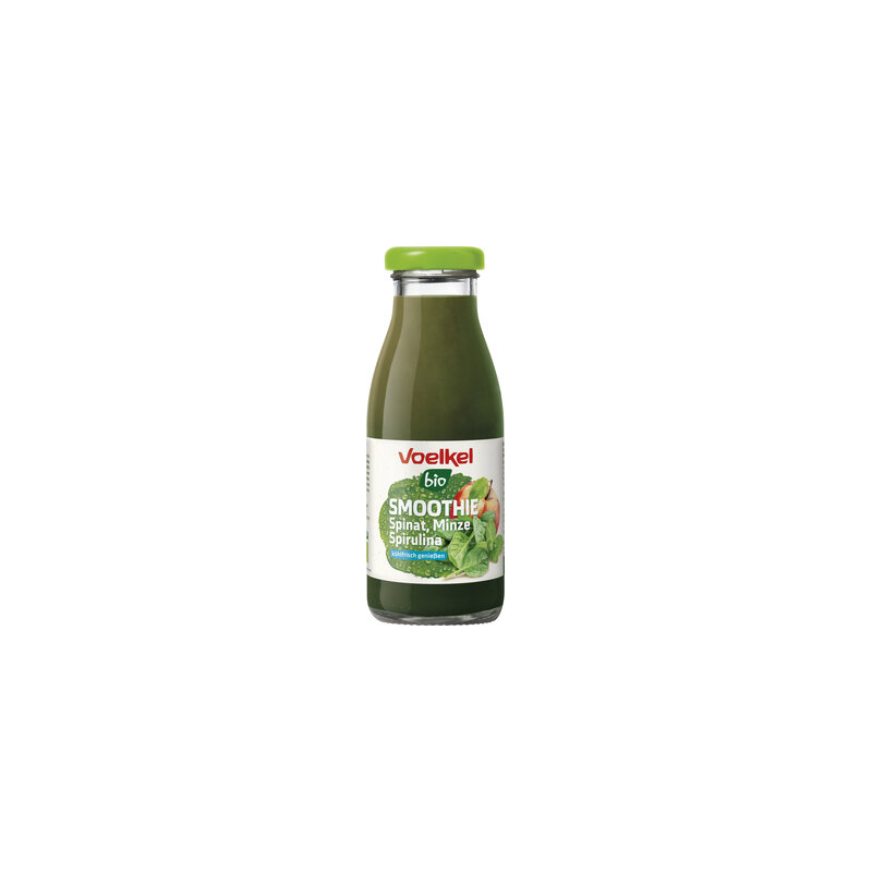 Voelkel - Smoothie Spinaci Menta Spirulina, da conservare in frigo - 