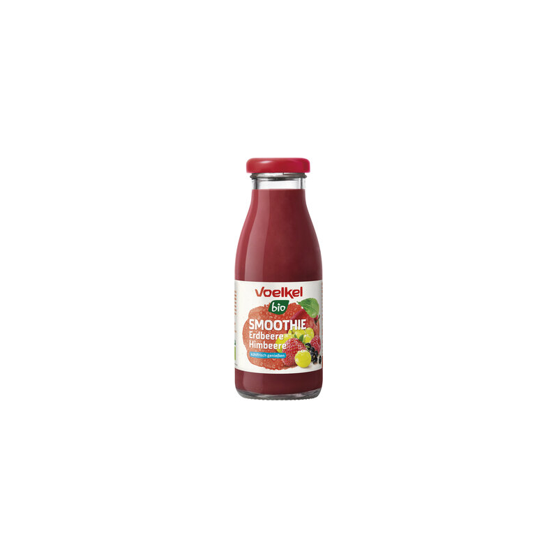 Voelkel - Smoothie Fragola Lampone, da conservare in frigo - 
