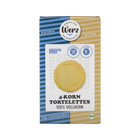 Naturkornmühle Werz - Tartelettes 4-Céréales, biscuit complet - 