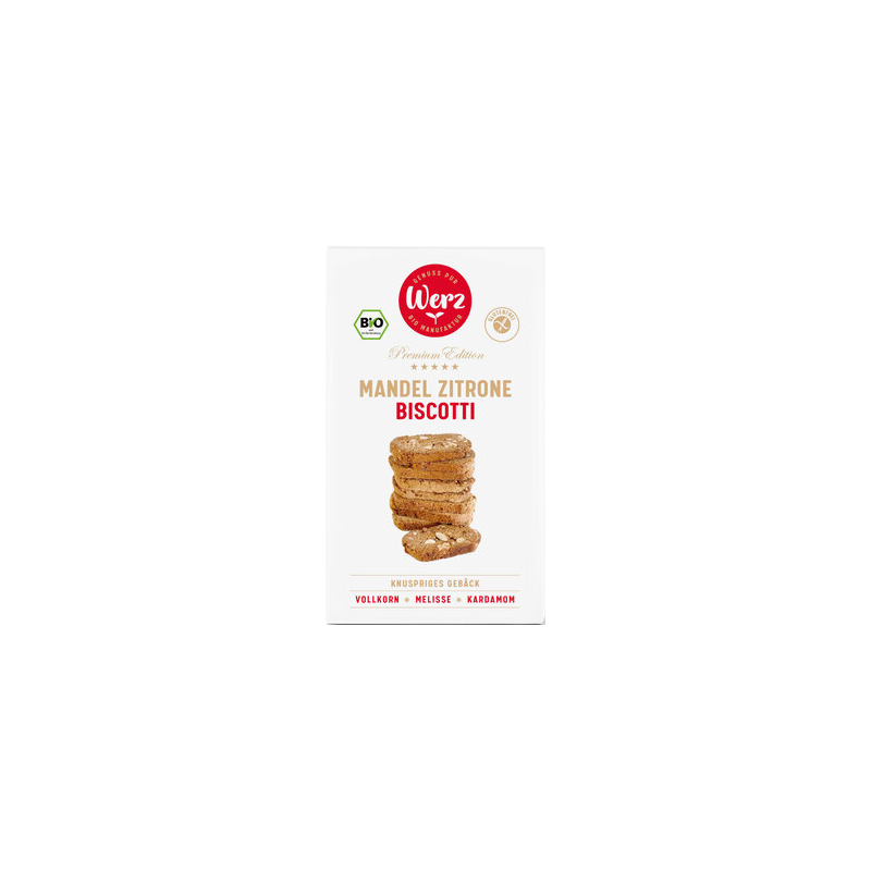 Naturkornmühle Werz - Mandel Zitrone Biscotti, glfr, BIO - 