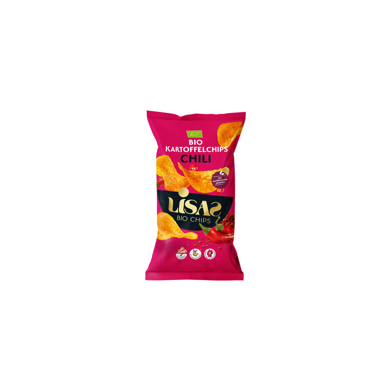 Lisas Bio Chips - Lisas Organic Potato Chips Chili - 