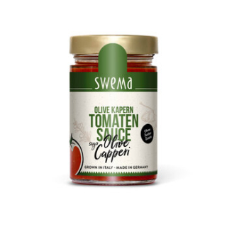 SweMa - Salsa di pomodoro Olive Capperi -Sugo Olive Capperi,300g - 