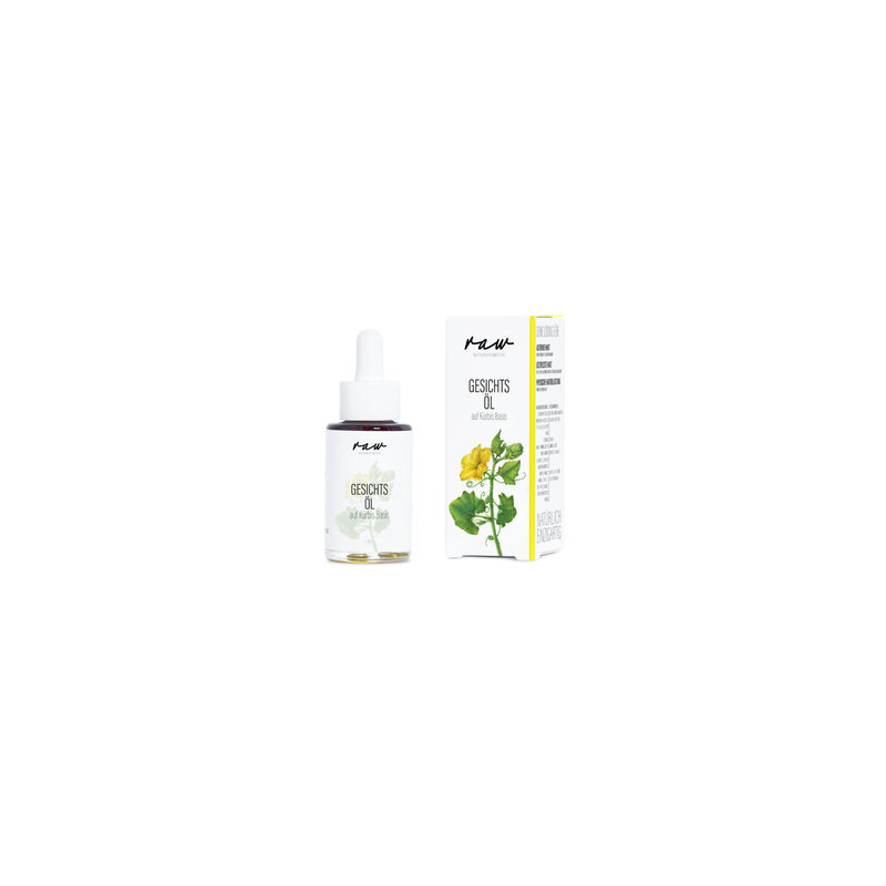 raw Naturkosmetik - Huile visage Courge aide en cas de peau vieillissante et - 