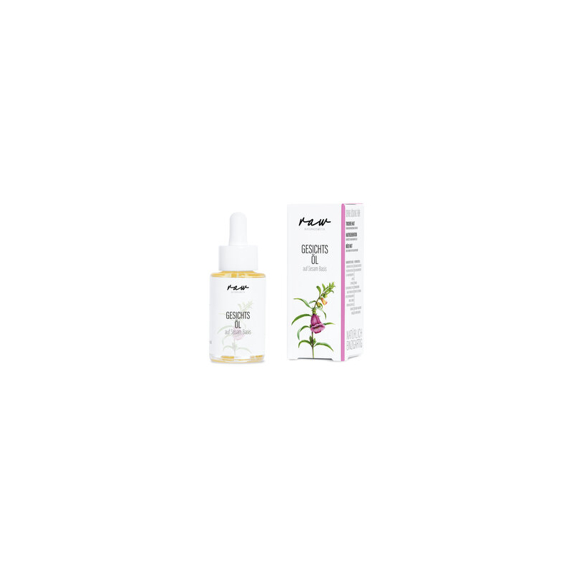 raw Naturkosmetik - Facial Oil Sesame for dry and tired skin and - 