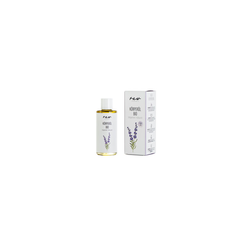 raw Naturkosmetik - Huile Corporelle Relaxante et Fortifiante à la Lavande ainsi - 