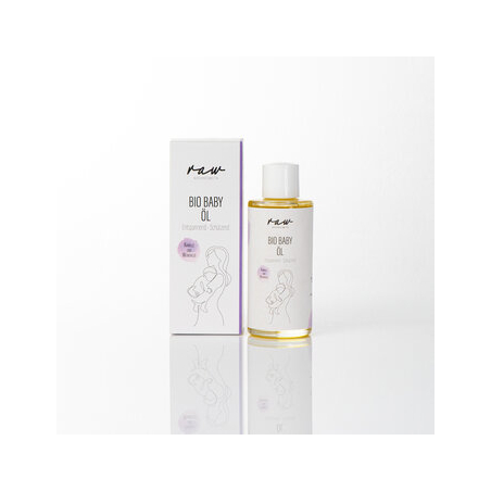 raw Naturkosmetik - Bio Babyöl mit Kamille & Wundklee – Beruhigende Pf - 