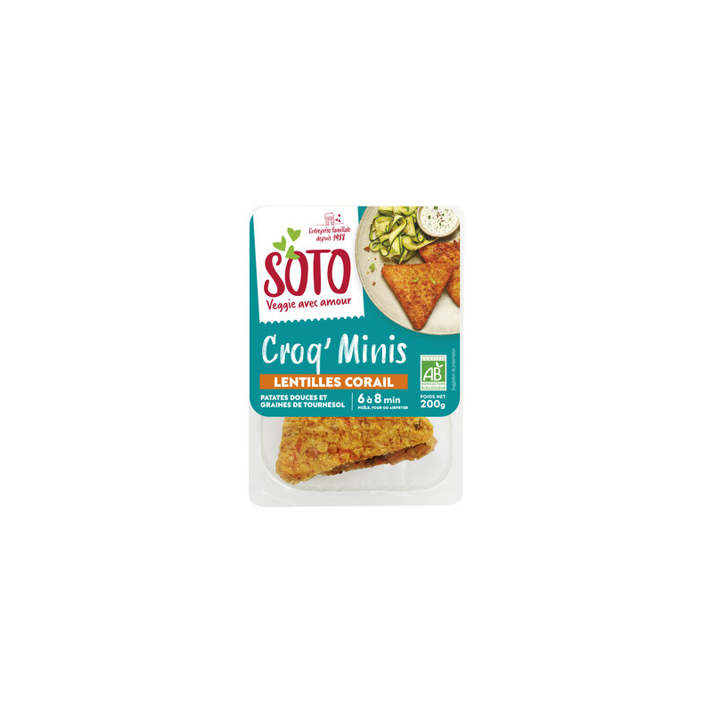 SOTO Frankreich - Organic Crispy Snack Red Lentil - 