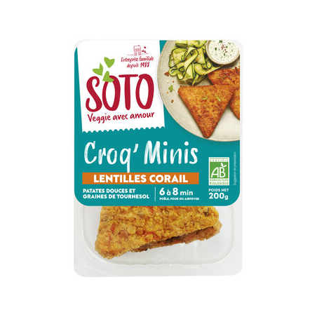 SOTO Frankreich - Organic Crispy Snack Red Lentil - 