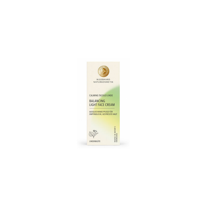 M. GEBHARD Naturkosmetik - BALANCING LIGHT FACE CREAM - Calming Tassilo Linde - 
