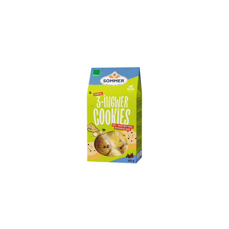 SOMMER - BIOLAND Dinkel 3-Ingwer Cookies mit Ingwer - 