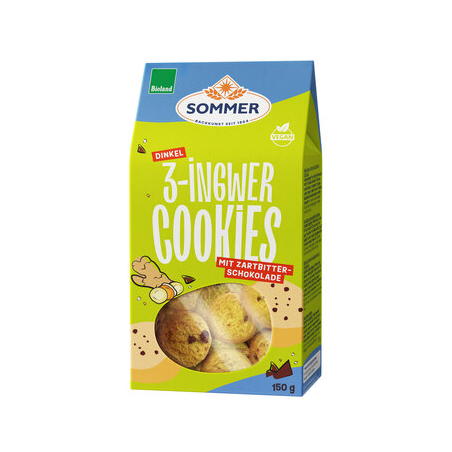 SOMMER - BIOLAND Dinkel 3-Ingwer Cookies mit Ingwer - 