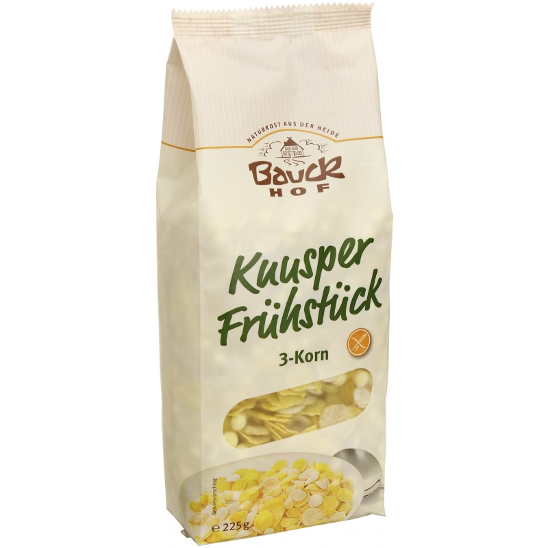Bauckhof Bio Knuspermüesli 3-Korn glutenfrei