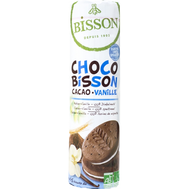 Bisson Bio Choco Kakao-Vanille Doppelkeks Dinkel