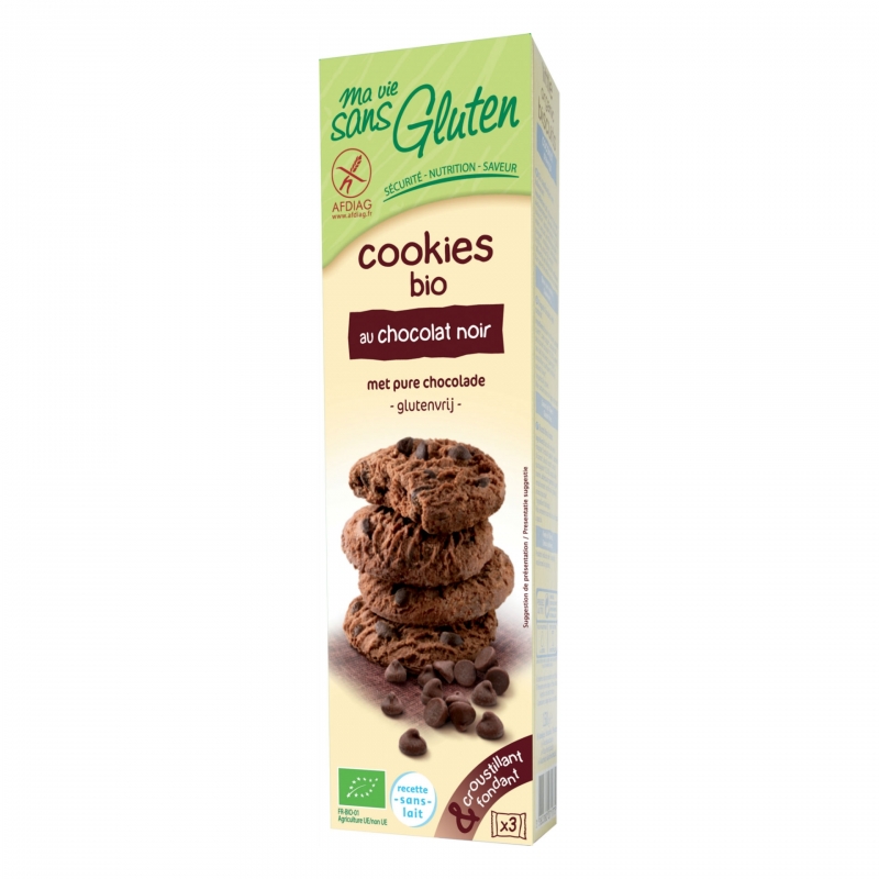 Ma vie sans Gluten Bio Cookies Zartbitterschokolade