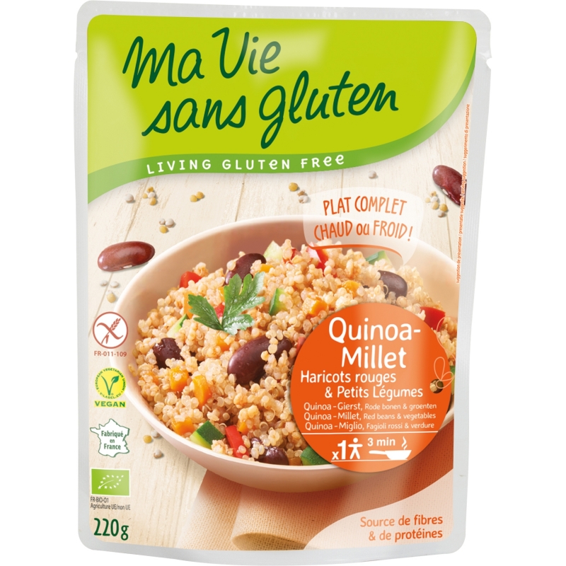 Ma vie sans Gluten Bio Fertiggericht Quinoa Hirse
