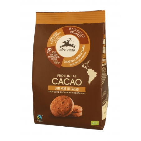 Alce Nero Bio Kakaokekse mit Kakaobohnensplitter