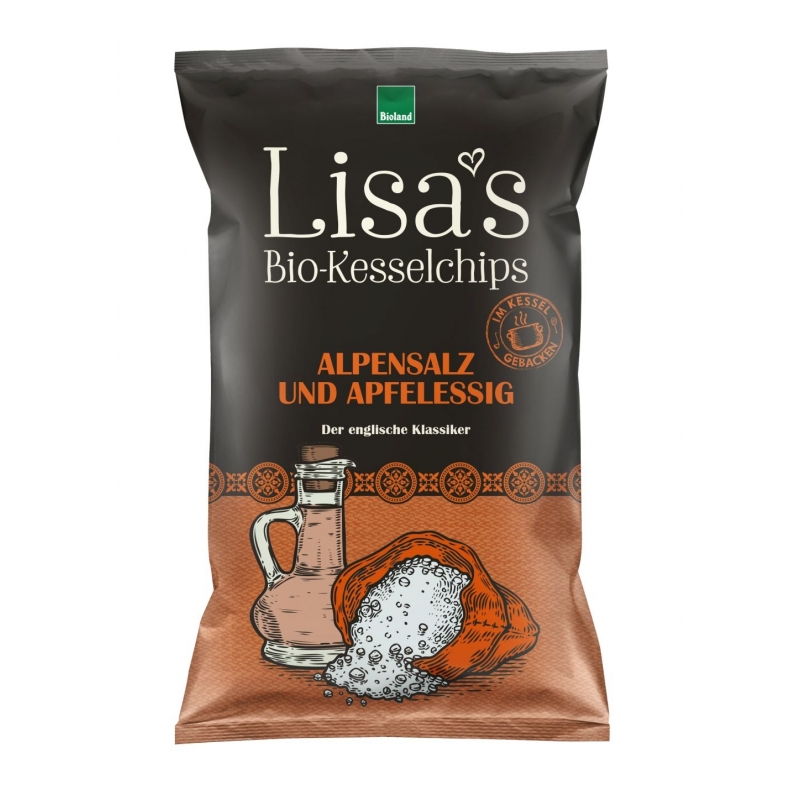 Lisa's Chips Bio Chips Alpensalz und Apfelessig