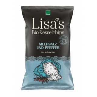 Lisa's Chips Bio Chips Meersalz und Pfeffer