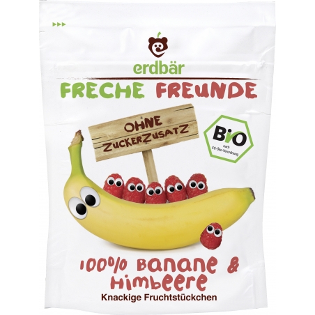 Freche Freunde Bio Fruchtchips Banane und Himbeere