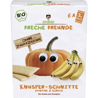Freche Freunde Bio Knusper-Schnitte Banane und Kürbis