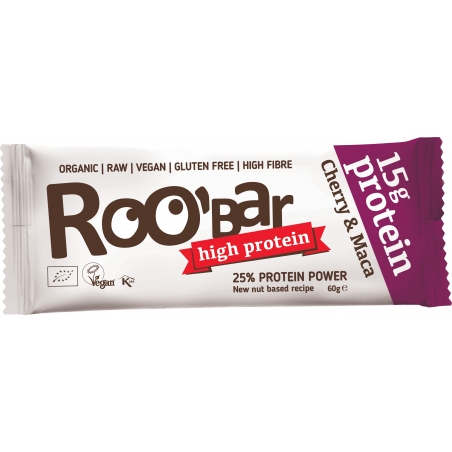 Roobar Bio Rohkost Protein Riegel Cherry und Maca