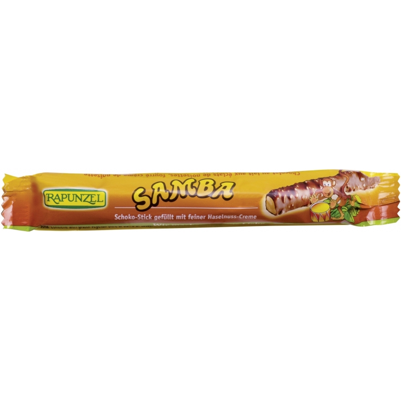 Rapunzel Bio Schokolade-Stick Samba mit Haselnuss