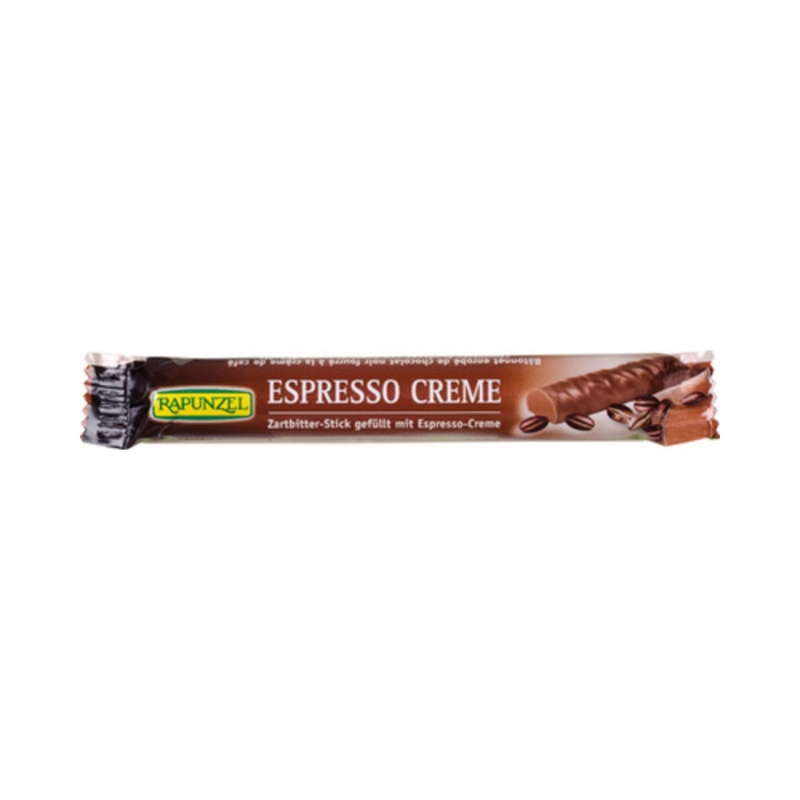 Rapunzel Bio Zartbitter-Schokolade-Stick mit Espresso-Creme