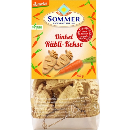 Sommer Bio Demeter Dinkel Rübli-Kekse