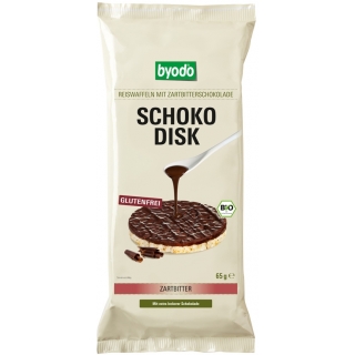 byodo Bio Reiswaffeln mit Zartbitter-Schokolade glutenfrei