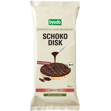 byodo Bio Reiswaffeln mit Zartbitter-Schokolade glutenfrei