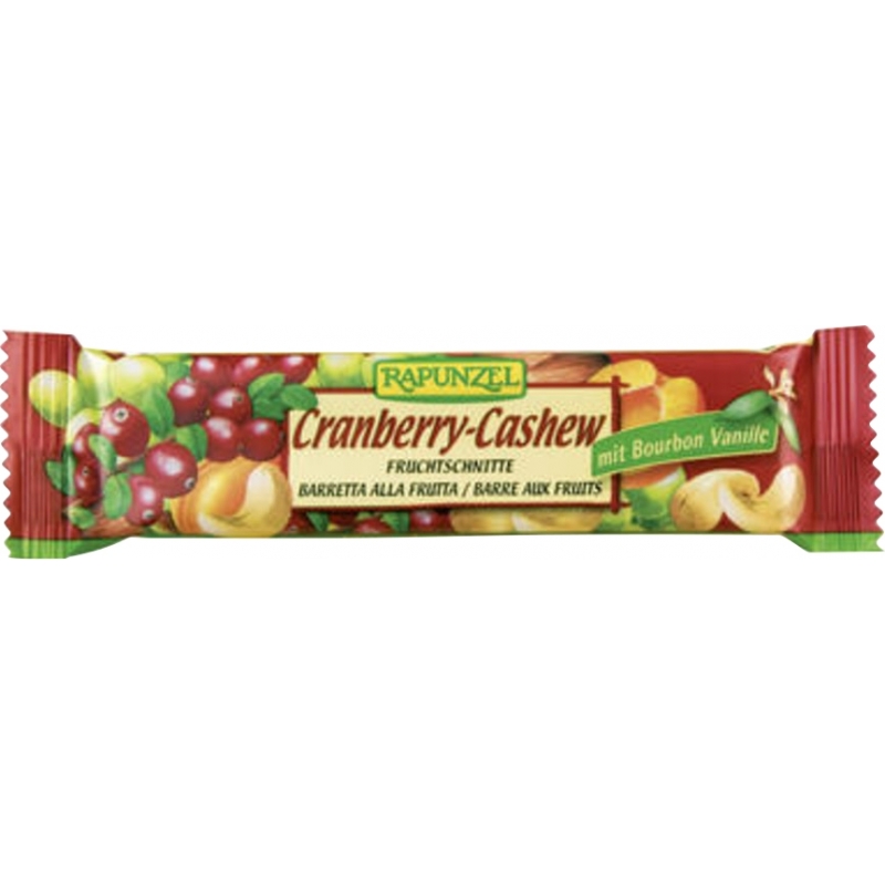 Rapunzel Bio Bio Fruchtschnitte Cranberry-Cashew