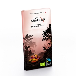 Amarru Bio Edelbitterschokolade 55 Prozent Kakaosplitter