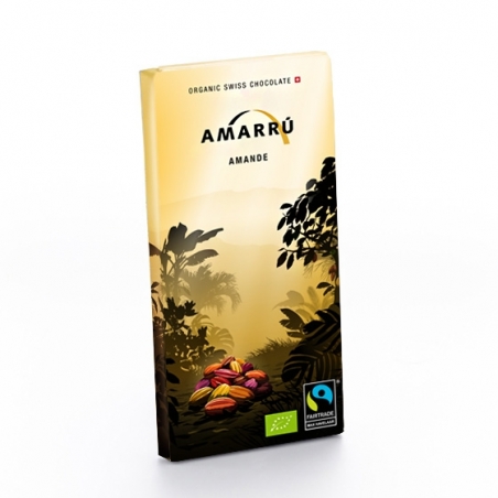 Amarru Bio Edelbitterschokolade 55 Prozent mit Mandeln
