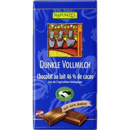 Rapunzel Bio Schokolade 46 Prozent Dunkel Vollmilch HIH