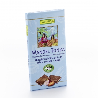 Rapunzel Bio Vollmilchschokolade mit Mandel-Tonka-Cremefüllung