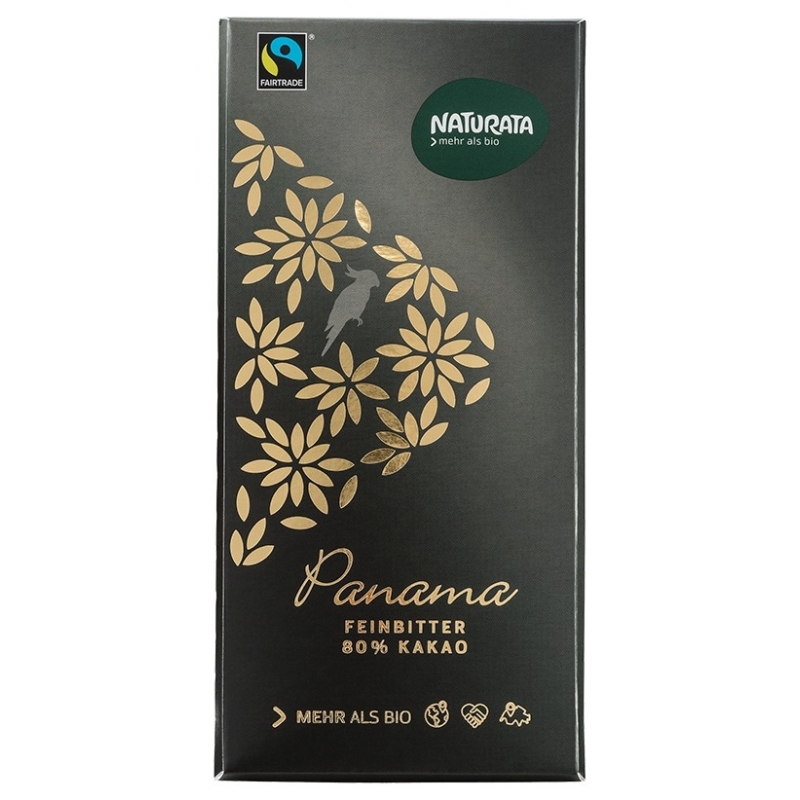 Naturata Bio Feinbitterschokolade Panama 80 Prozent
