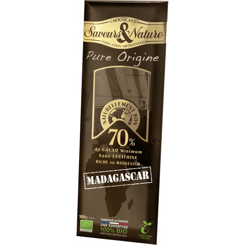 SaveursundNature Bio Schokolade 70 Prozent  Madagaskar