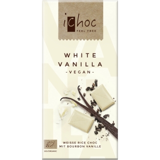 IChoc Bio Weisse Reisdrink-Schokolade mit Vanille