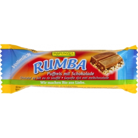 Rapunzel Bio Rumba Riegel Puffreis mit Schokolade