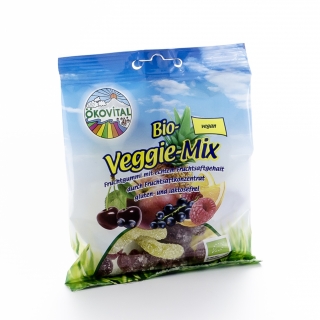 Ökovital Bio Fruchtgummi Veggie-Mix ohne Gelatine