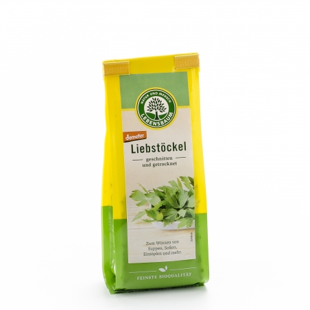 Lebensbaum Bio Demeter Liebstöckel geschnitten und getrocknet