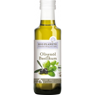 Bio Planète Bio Olivenöl und Basilikum