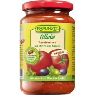 Rapunzel Bio Tomatensauce mit Oliven und Kapern