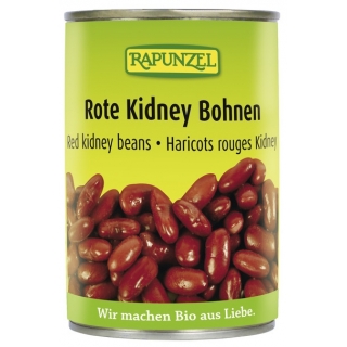 Rapunzel Bio Bohnen Kidney rot fertig gekocht